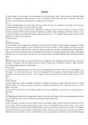 English Worksheet: CAE - Reading practice - missing paragraphs