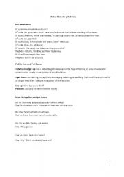 English Worksheet: Chat up lines and put downs