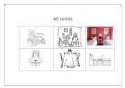 English worksheet: My house