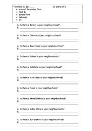 English Worksheet: Preposition of location