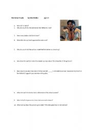 English worksheet: The Colour Purple by Alice Walker