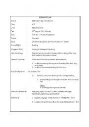 English Worksheet: The Fruitcake Special - Characters, sequence of event and plot