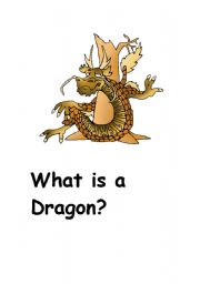 English Worksheet: What is a Dragon?