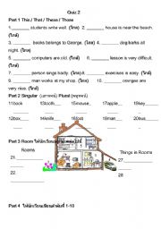 English worksheet: Quiz2 main eng