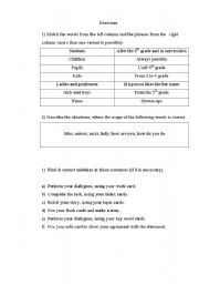 English Worksheet: worksheet for future teachers of English
