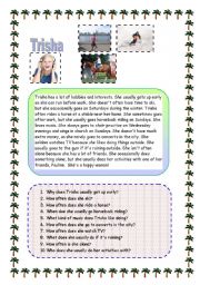 English Worksheet: Trisha