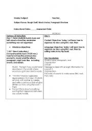 English worksheet: Writing