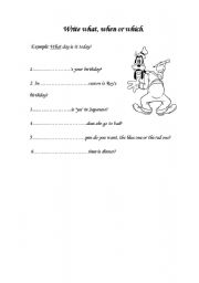 English worksheet: complete