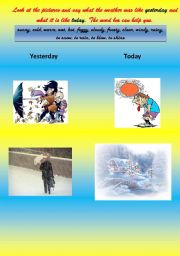 English worksheet: What is the weather like?