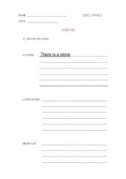 English worksheet: ROOMS IN THE HOUSE