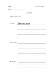 English Worksheet: ROOMS IN THE HOUSE