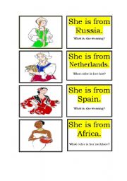 MEMORY GAME : COUNTRIES AND CLOTHES