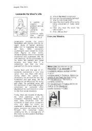 English Worksheet: Monalisa