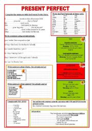 Present Perfect - Yet- Already- For- Since- Key page 2