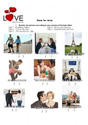 English Worksheet: Loves in the air - Activity part 1