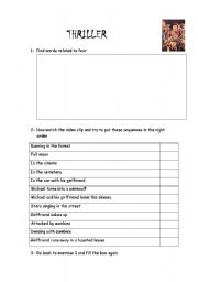 English Worksheet: TRILLER