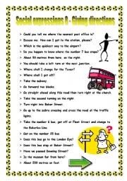English Worksheet: Social expressions 8 - giving directions