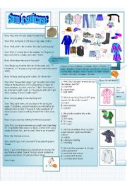 English Worksheet: Sams suitcase