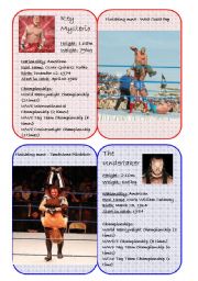 English Worksheet: Wrestling Superstars