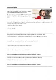 English Worksheet: Business English from the BBC, Part 6