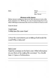 English worksheet: Afternoon on the Amazon - prereading activity