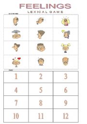 English Worksheet: HOW DOES HE FEEL? (lexical / communication game - describing FEELINGS)