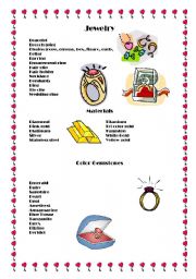 English Worksheet: Jewelry