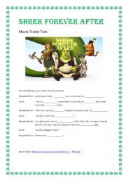 English Worksheet: Shrek Forever After