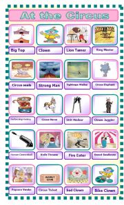 English Worksheet: At the Circus