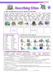 DESCRIBING CITIES (key included)