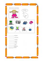 English Worksheet: I have got