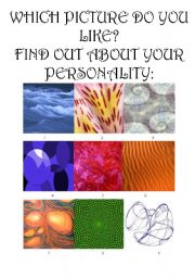 English Worksheet: Personality Test to teach Adjectives 