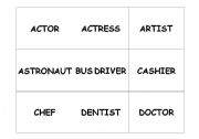 English Worksheet: Occupations Flashcards