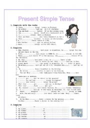 English Worksheet: PRESENT SIMPLE