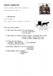 AMISH PARADISE + The AMISH - ESL worksheet by Sarka O.