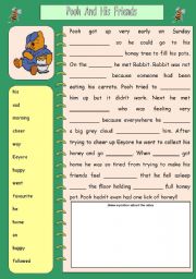 English Worksheet: Working with words