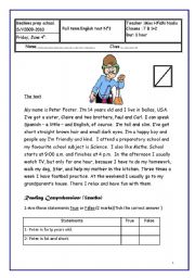 English Worksheet: test