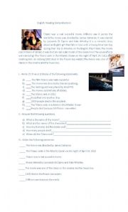 English Worksheet: titanic