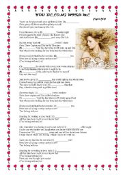 English Worksheet: You belong with me