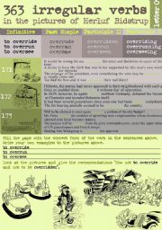 English Worksheet: 363 Irregular verbs in the pictures of Herluf Bidstrup