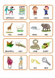 ADJECTIVES CARDS 1/2