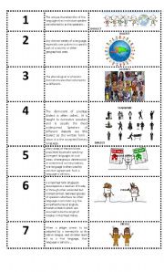 English Worksheet: Language Variation