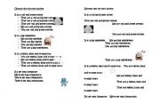 English Worksheet: To be singular / plural