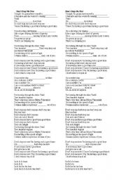 English Worksheet: Dont stop me now