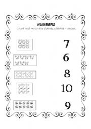 Numbers from 6 to 10