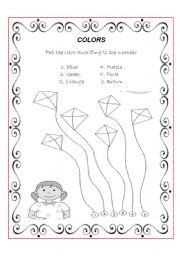 English Worksheet: Colors 