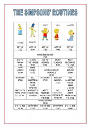 English Worksheet: DAILY ROUTINES- 