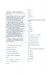 English Worksheet: test