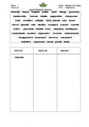 English Worksheet: adjectives of personality