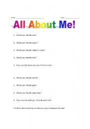 All About Me!